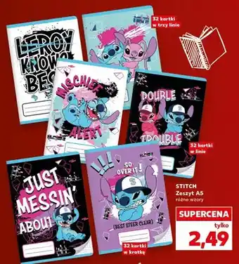 Kaufland Zeszyt A5 Stitch oferta