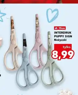Kaufland Nożyczki Interdruk Puppy Sign dł. 13 cm oferta