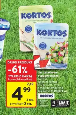 Intermarche Ser sałatkowy typu greckiego Kortos ziołowy oferta