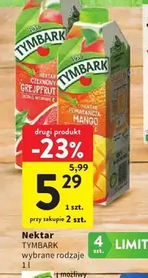 Intermarche Nektar Tymbark czerwony grejpfrut oferta