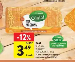Intermarche Tost maślany O la la! oferta