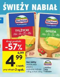 Intermarche Ser żółty Tylżycki plastry Hochland oferta