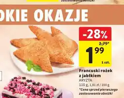 Intermarche Francuski rożek z jabłkiem Aryzta oferta