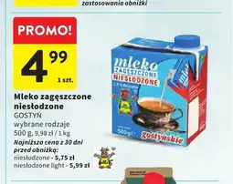 Intermarche Mleko zagęszczone niesłodzone Gostyń oferta
