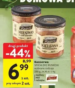 Intermarche Konserwa Spichlerz Rusiecki Męsiwo w sosie własnym oferta
