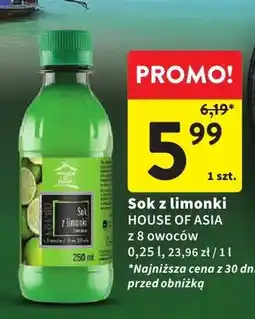 Intermarche Sok z limonki House of Asia z 8 owoców oferta