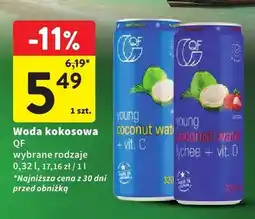 Intermarche Woda kokosowa QF young coconut water + vit. C oferta