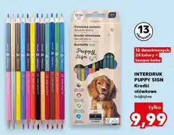 Kaufland INTERDRUK PUPPY SIGN Kredki ołówkowe trójkątne oferta