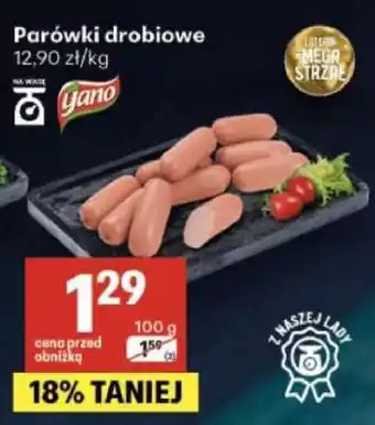 Delikatesy Centrum Parówki drobiowe oferta