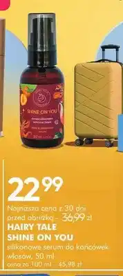 SuperPharm Silikonowe serum do końcówek włosów Hairy Tale Shine On You oferta