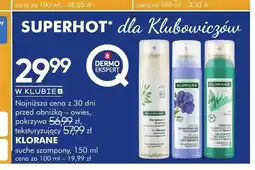 SuperPharm Suchy szampon Klorane Owies oferta