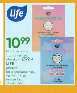 SuperPharm Plasterki na niedoskonałości Life Acne Patches 36 szt oferta