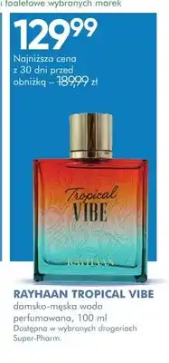 SuperPharm Damsko-męska woda perfumowana Rayhaan Tropical Vibe oferta
