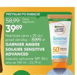 SuperPharm Mleczko ochronne SPF 50+ Garnier Ambre Solaire Sensitive Advanced oferta