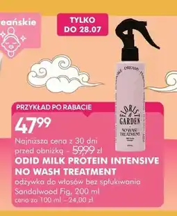 SuperPharm Odżywka do włosów Odid Milk Protein Intensive No Wash Treatment Sandalwood Fig oferta