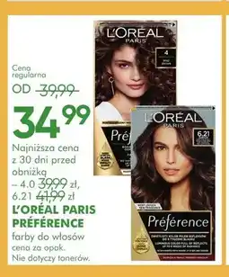 SuperPharm Farba do włosów L'Oréal Paris Préférence 4 oferta