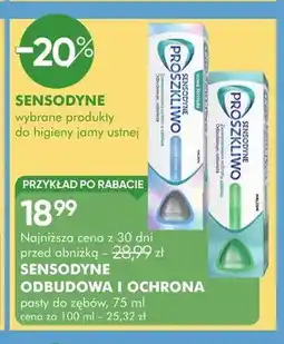 SuperPharm Pasta do zębów Sensodyne Odbudowa i Ochrona oferta