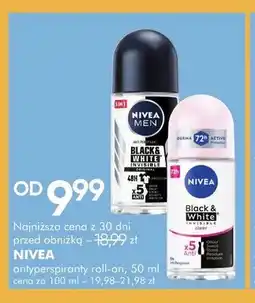 SuperPharm Antyperspirant roll-on Nivea Men Black & White Invisible Original oferta