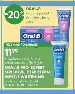 SuperPharm Pasta do zębów Oral-B Pro-Expert Sensitive oferta