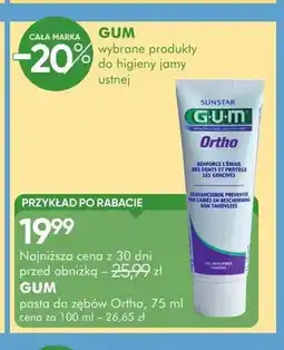 SuperPharm Pasta do zębów GUM Ortho oferta