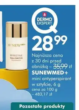 SuperPharm Mini antyperspirant w sztyfcie Sunewmed+ oferta