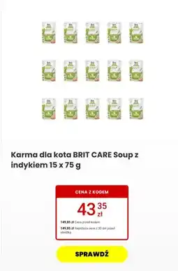 Media Expert Karma dla kota Brit Care Soup z indykiem 15-pak oferta