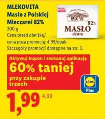 Lidl Masło z Polskiej Mleczarni 82% oferta