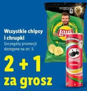 Lidl Wszystkie chipsy i chrupki oferta