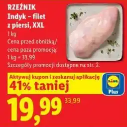 Lidl Indyk - filet z piersi, XXL oferta
