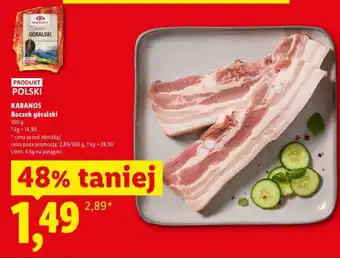 Lidl Kabanos Boczek góralski oferta