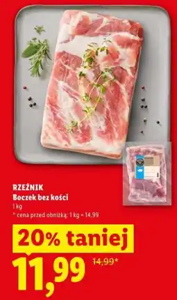 Lidl RZEŹNIK Boczek bez kości oferta