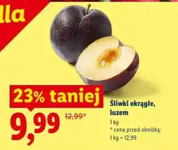 Lidl Śliwki okrągłe, luzem oferta