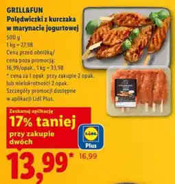 Lidl GRILL&FUN Polędwiczki z kurczaka w marynacie jogurtowej oferta