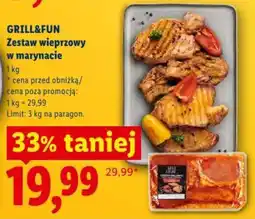 Lidl GRILL&FUN Zestaw wieprzowy w marynacie oferta