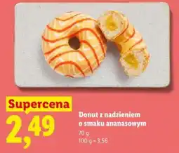 Lidl Donut z nadzieniem o smaku ananasowym oferta