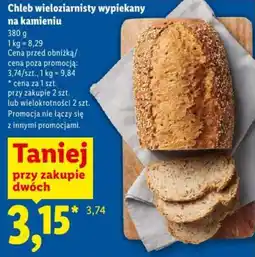 Lidl Chleb wieloziarnisty wypiekany na kamieniu oferta