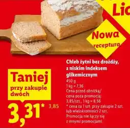 Lidl Chleb żytni bez drożdży oferta