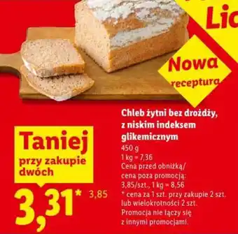 Lidl Chleb żytni bez drożdży oferta