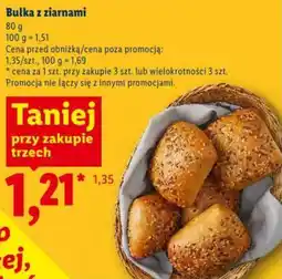 Lidl Bułka z ziamami oferta