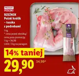 Lidl RZEŹNIK Polski królik oferta