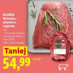 Lidl RZEŹNIK Wołowina - polędwica cygańska oferta