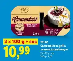 Lidl PILOS Camembert na grilla z sosem żurawinowym oferta