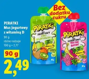 Lidl PIRATKI Mus jogurtowy z witaminą D oferta