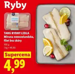 Lidl TARG RYBNY LIDLA Miruna nowozelandzka, filet bez skóry oferta