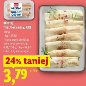 Lidl Mintaj, filet bez skóry, XXL oferta