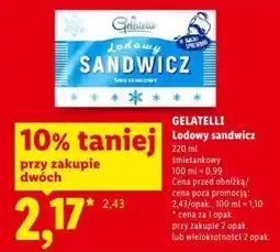Lidl Gelatelli Lodowy Sandwich Śmietankowy oferta