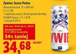 Lidl Żywiec Jasne Pełne oferta