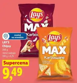 Lidl Lay's Chipsy MAX Karbowane oferta