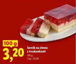 Lidl Sernik na zimno z truskawkami oferta