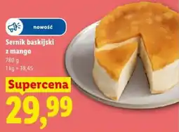 Lidl Sernik baskijski z mango oferta